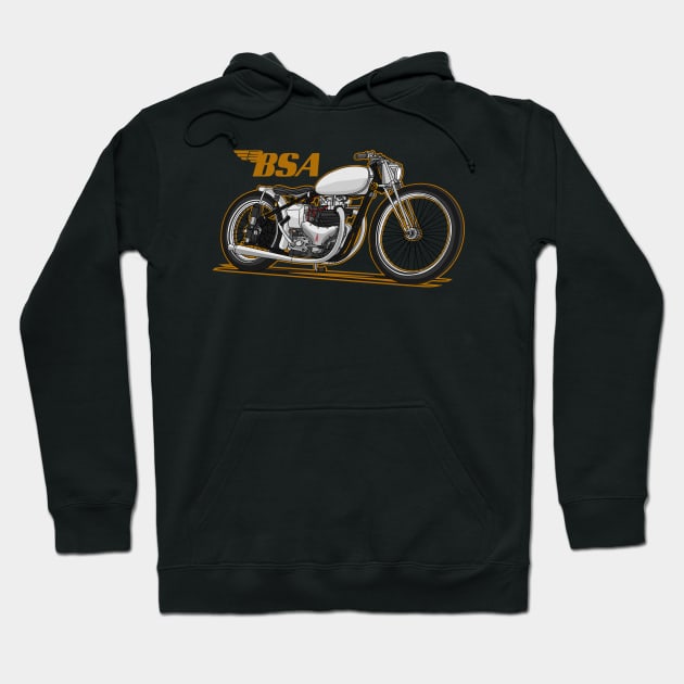 bsa motorcycle Hoodie by small alley co